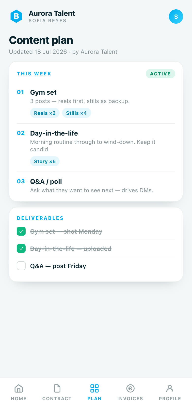 Content plans